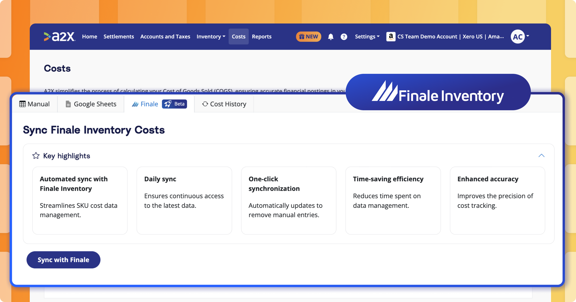A2X and Finale Integration: Next-Level Inventory & COGS Accounting